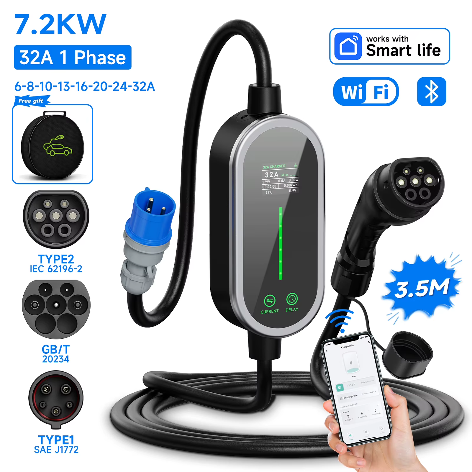 7.2KW Portable EV Charger - Image 2