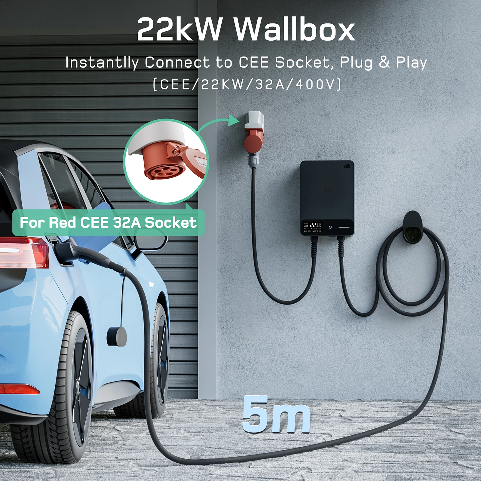22kW Wallbox EV Charging Station - Image 3