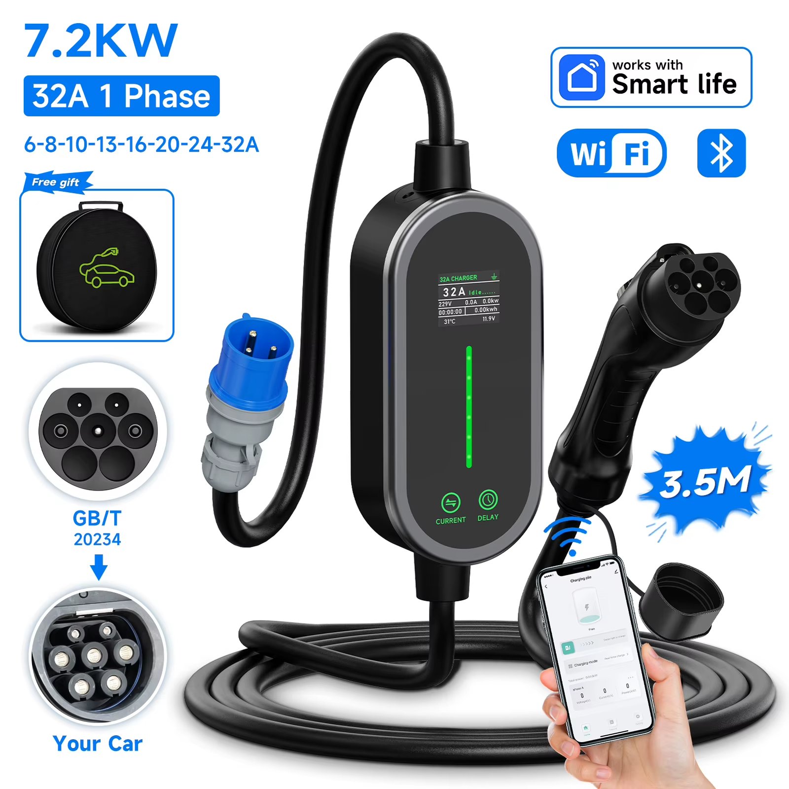 7.2KW Portable EV Charger - Image 9