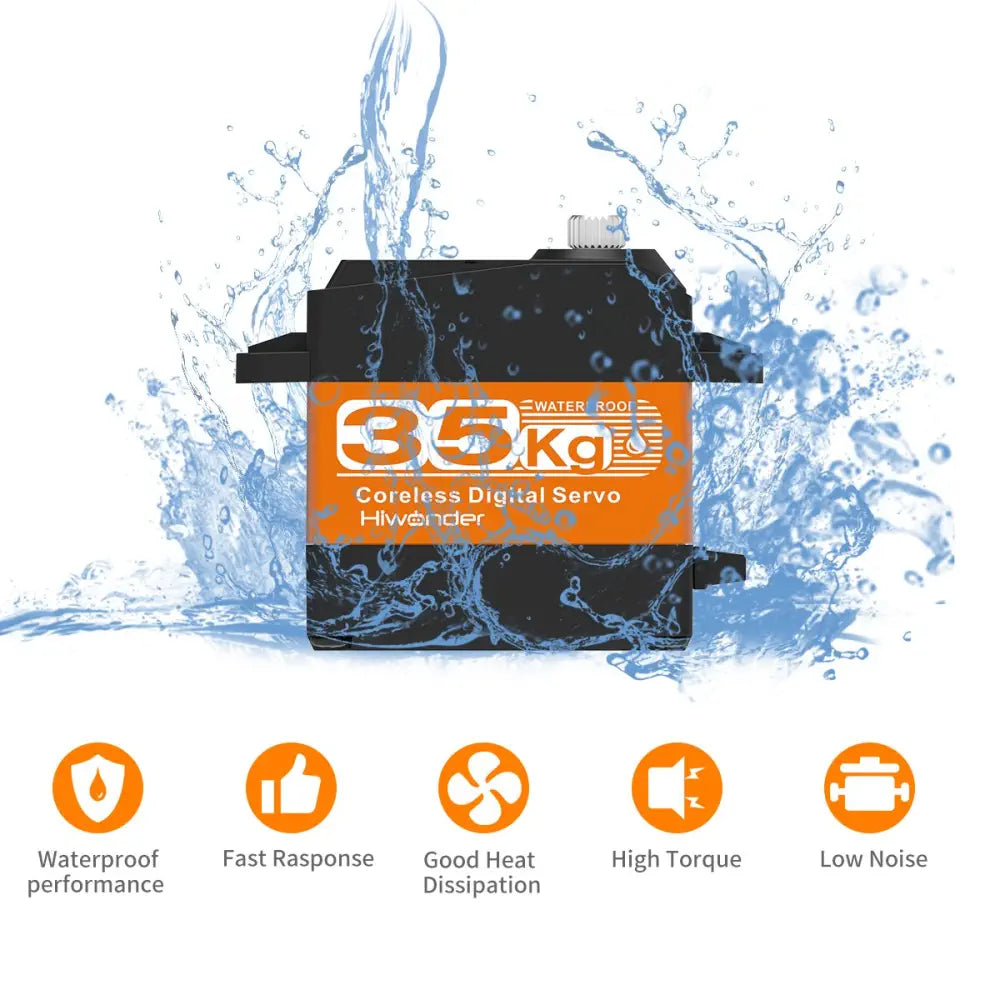 HPS-3518SG 35KG High Torque High-Speed Coreless Servo Motor - Image 5