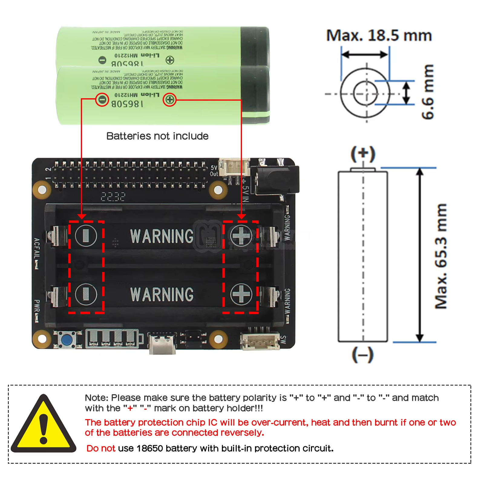 Power Mangement Board for Raspberry Pi 5 /4B/3B+/3B - Image 5