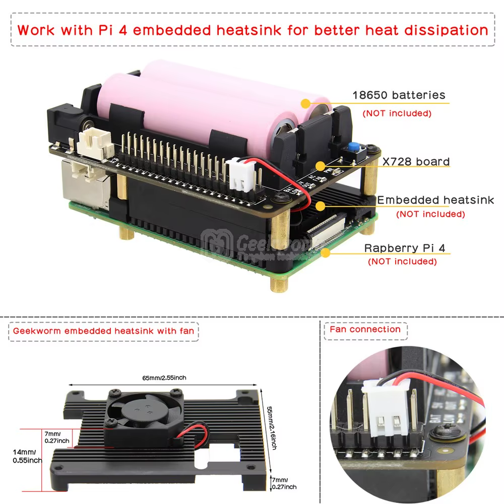 Power Mangement Board for Raspberry Pi 5 /4B/3B+/3B - Image 6