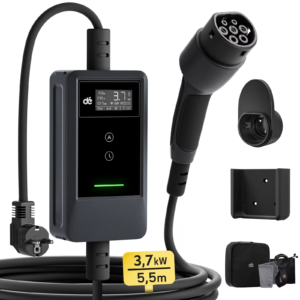 EV Charger 3.7kW with 5.5M/7M/10M Charging Cable