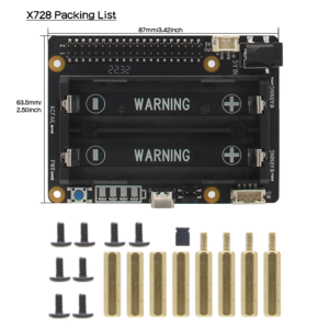 Power Mangement Board for Raspberry Pi 5 /4B/3B+/3B