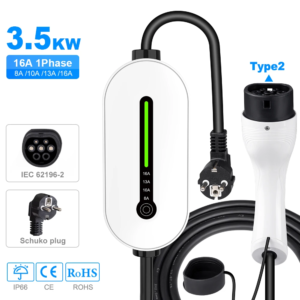 3.5KW Portable EV Charger