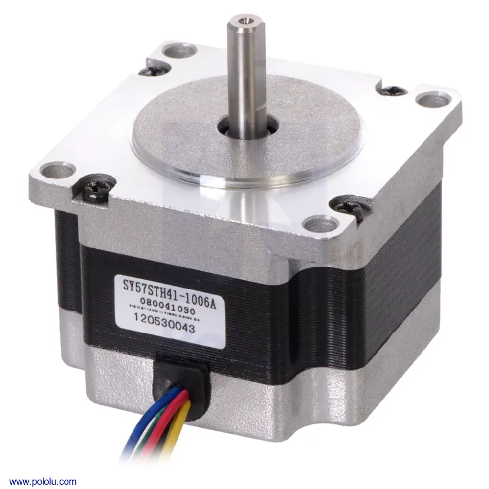 Stepper Motor: Unipolar/Bipolar, 200 Steps/Rev, 57×41Mm, 5.7V, 1 A/Phase