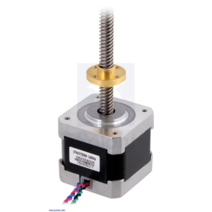 Stepper Motor with 38cm Lead Screw – Bipolar, 200 Steps/Rev, 42×38mm, 2.8V, 1.7A/Phase