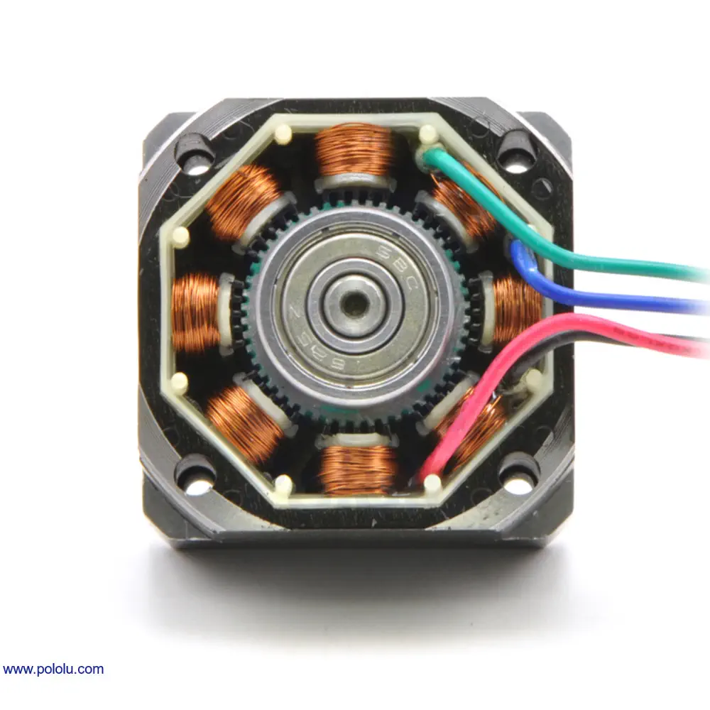 Stepper Motor with 18cm Lead Screw – Bipolar, 200 Steps/Rev, 42×38mm, 2.8V, 1.7A/Phase - Image 2