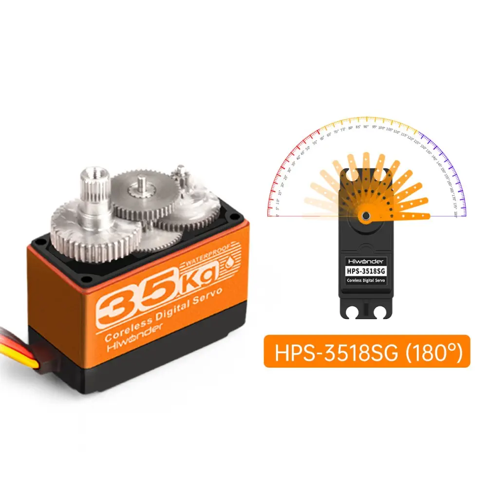 HPS-3518SG 35KG High Torque High-Speed Coreless Servo Motor - Image 6