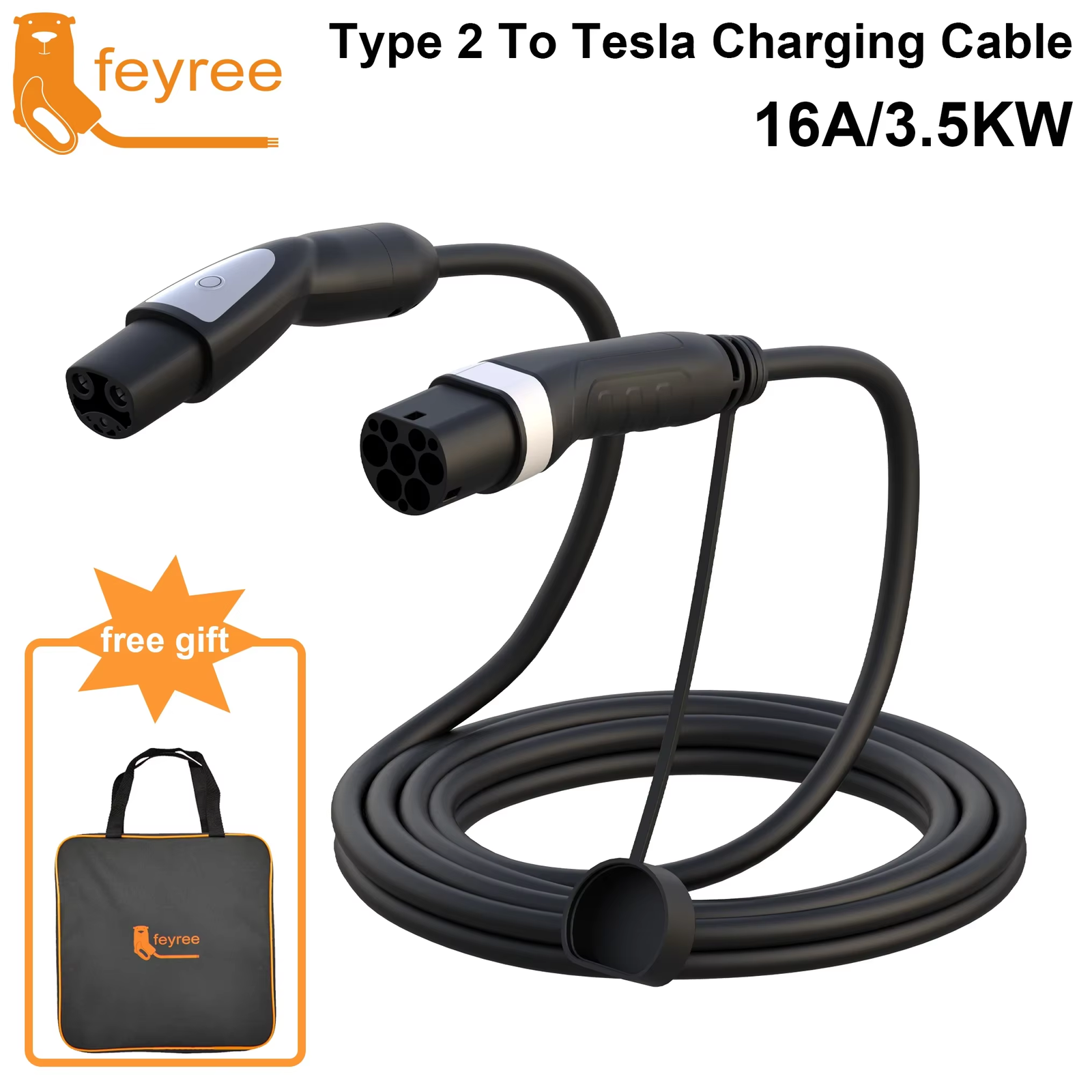 Type2 to TS-NACS Charging Cable