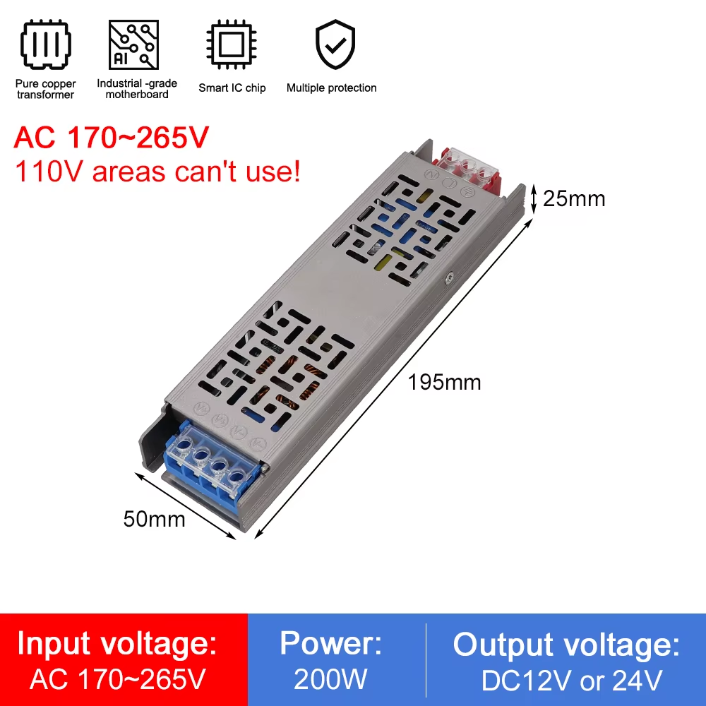 60W–500W 12V–24V AC-DC Power Supply - Image 14