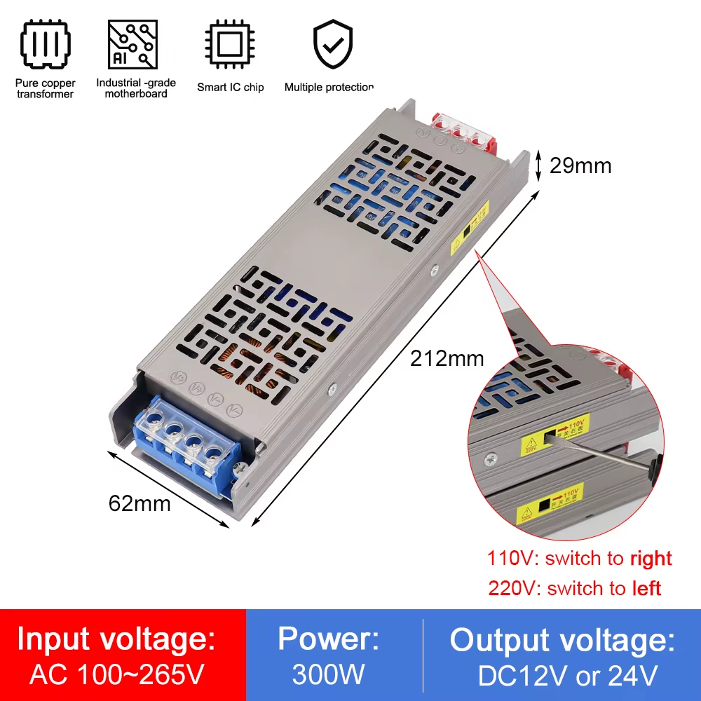 60W–500W 12V–24V AC-DC Power Supply - Image 13