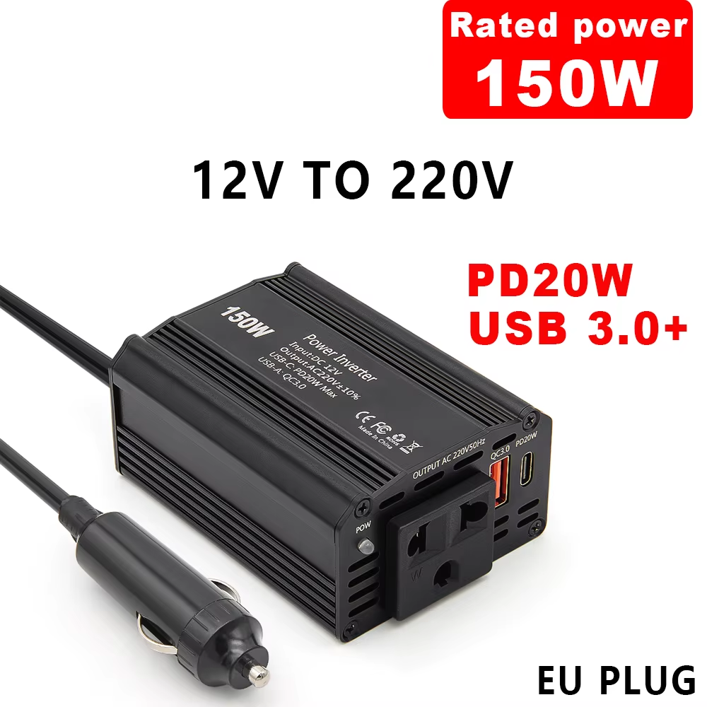 150W-300W Car Inverter, 12V to 110V/220V - Image 9