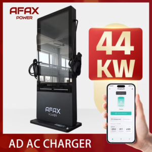 44kW AC Charging Station with 55" Advertising Screen