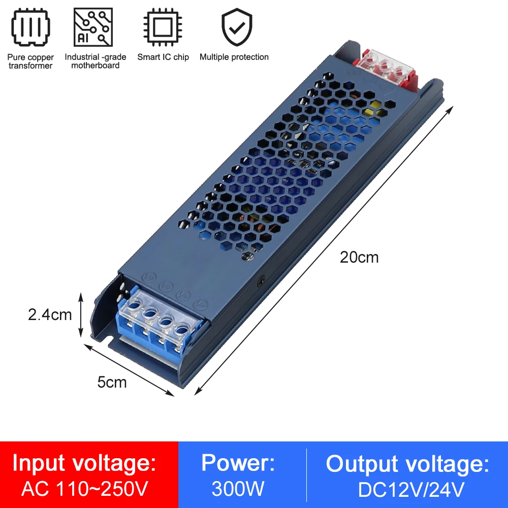 60W–500W 12V–24V AC-DC Power Supply - Image 8