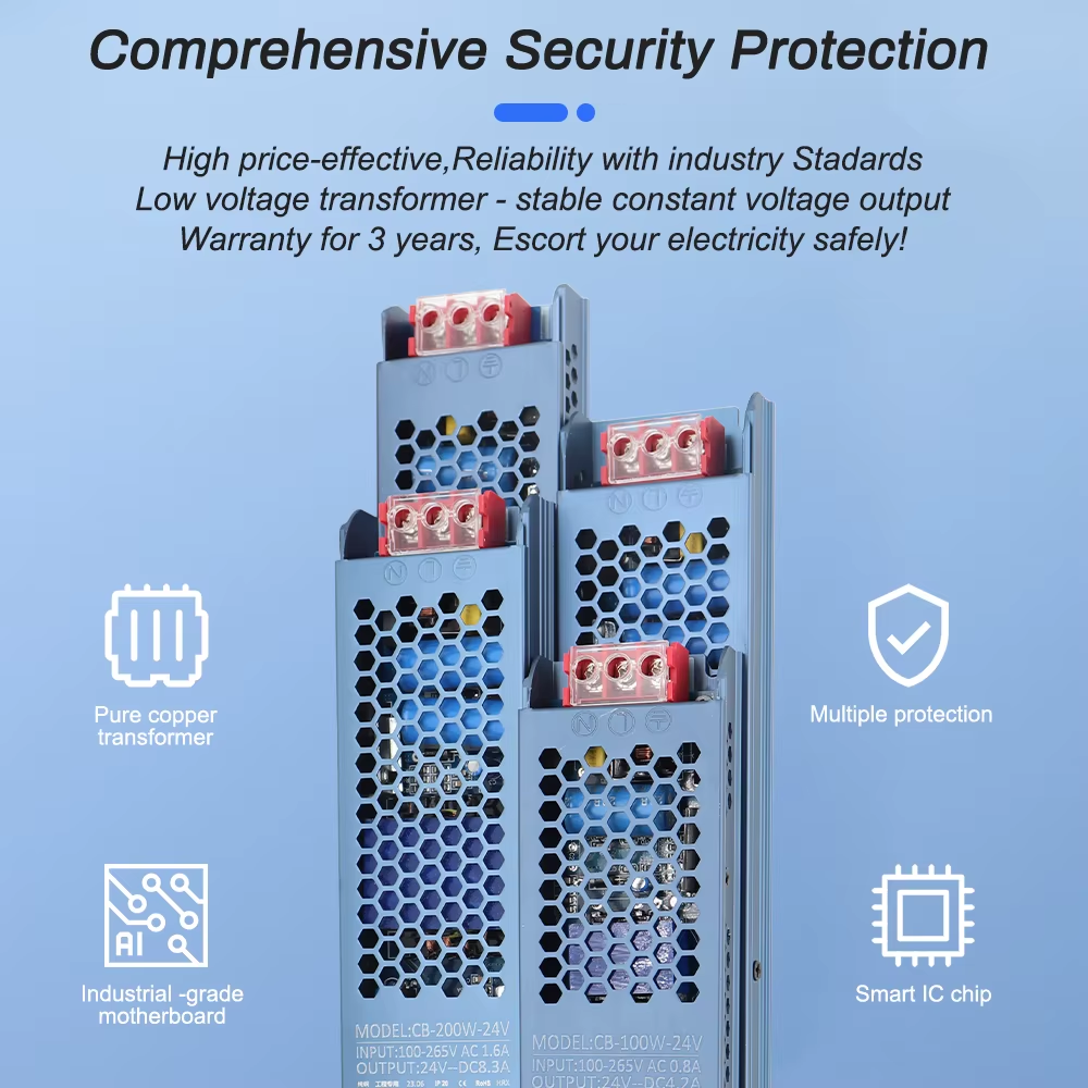 60W–500W 12V–24V AC-DC Power Supply - Image 4