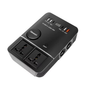 200W Car Power Inverter, USB Fast Charging