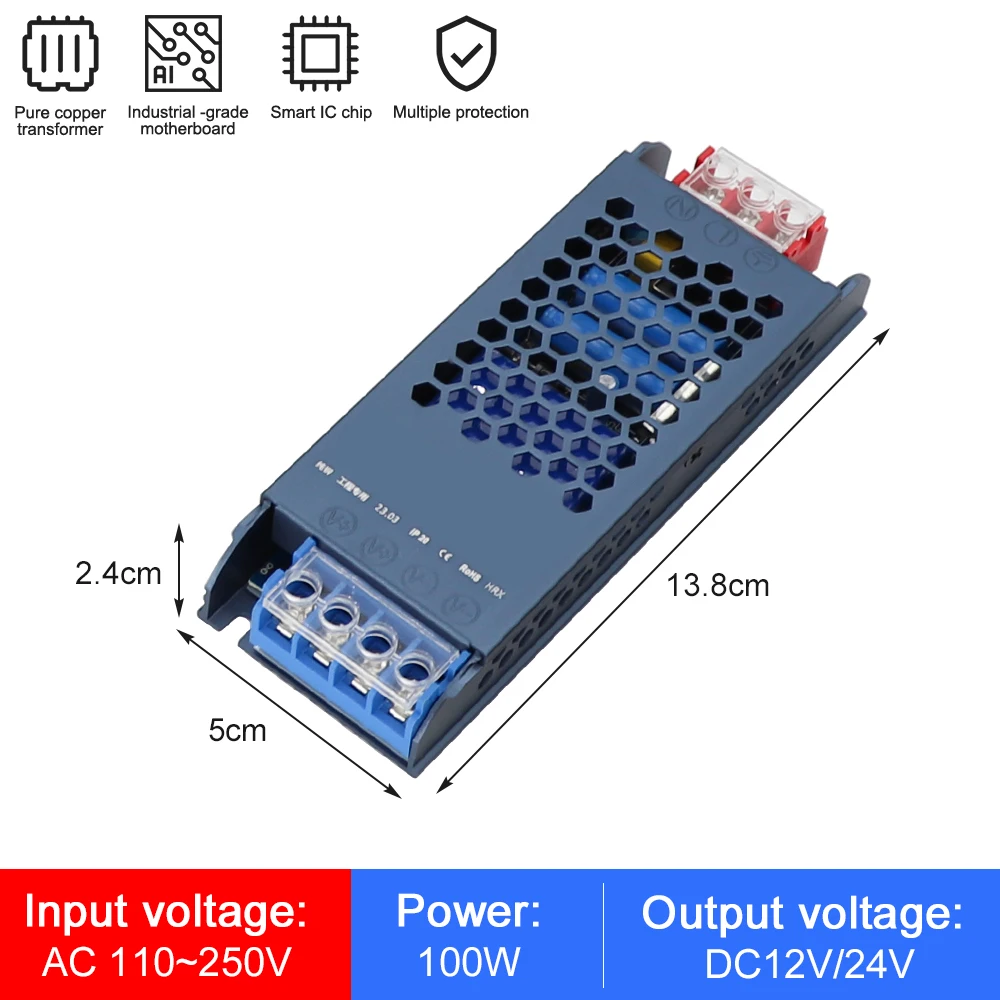 60W–500W 12V–24V AC-DC Power Supply - Image 11