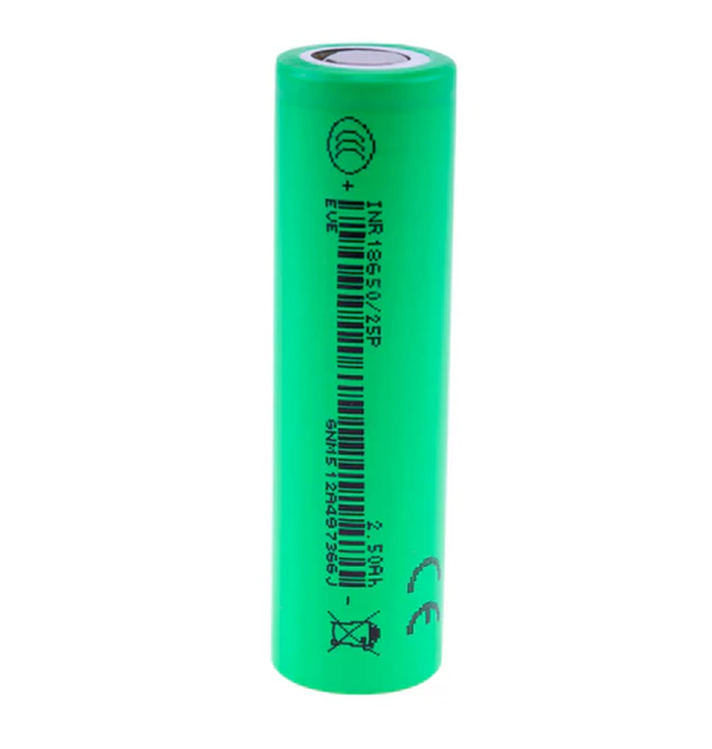 25P 18650 2500Mah 20A Battery