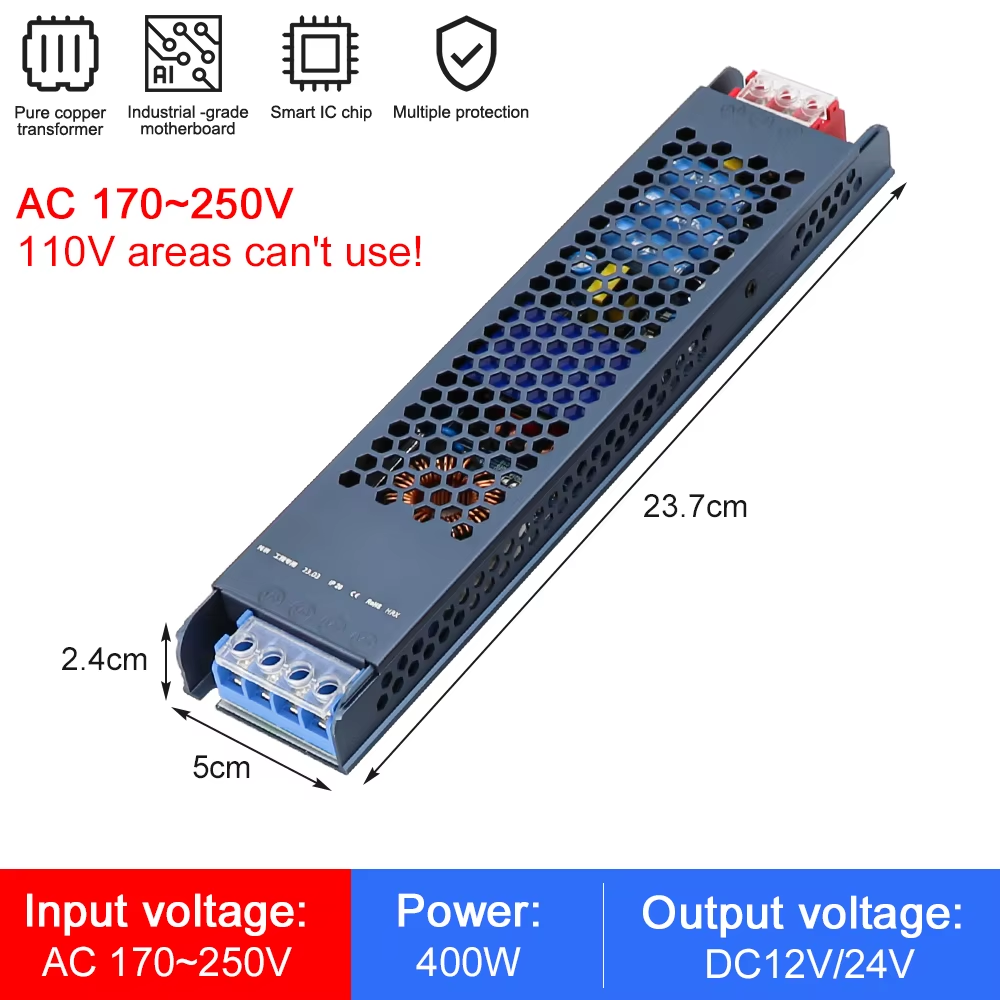 60W–500W 12V–24V AC-DC Power Supply - Image 18